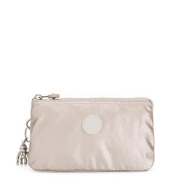 Kipling Creativity Large Metallic Pouch Bags Metallic Glow | CA 2084ZU